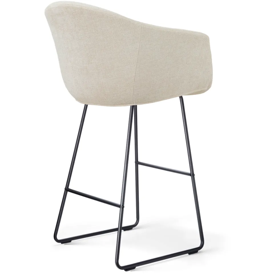 Nolon Nino-Otis barkruk cottonbeige - zwart onderstel - 75 cm, foto 3