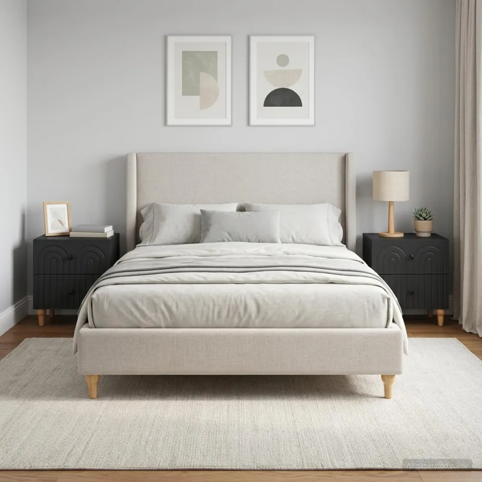 vidaXL Nachtkastje 2 st Zwart 43 x 34,5 x 48 cm Bewerkt hout, foto 4