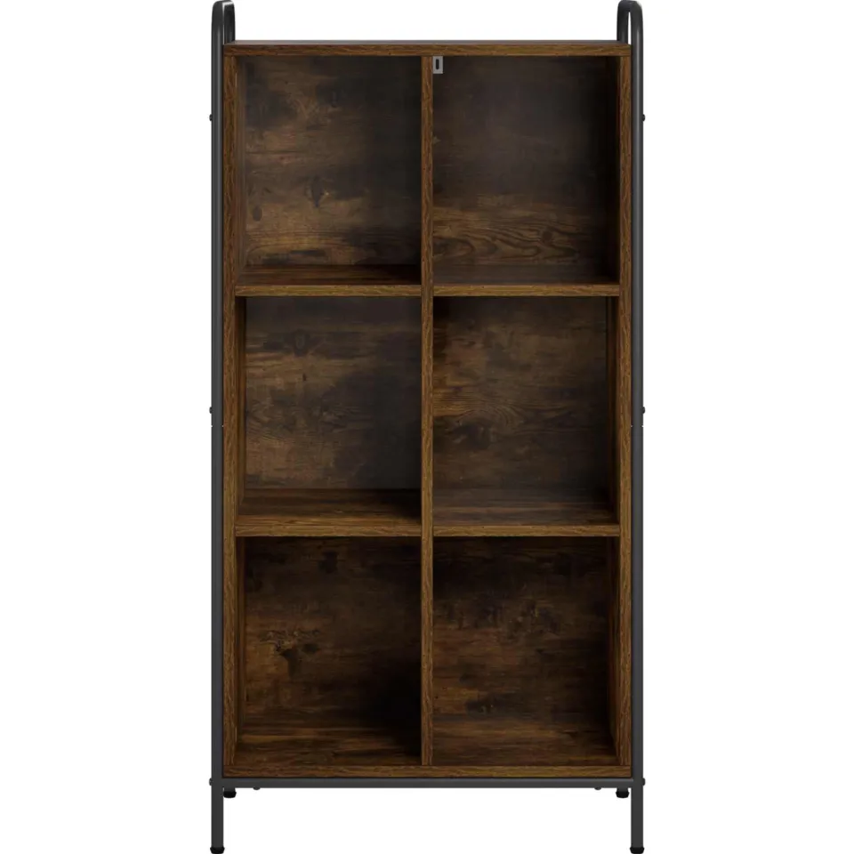 vidaXL Boekenkast 57 x 33 x 111 cm Bewerkt hout Gerookt eiken Bruin