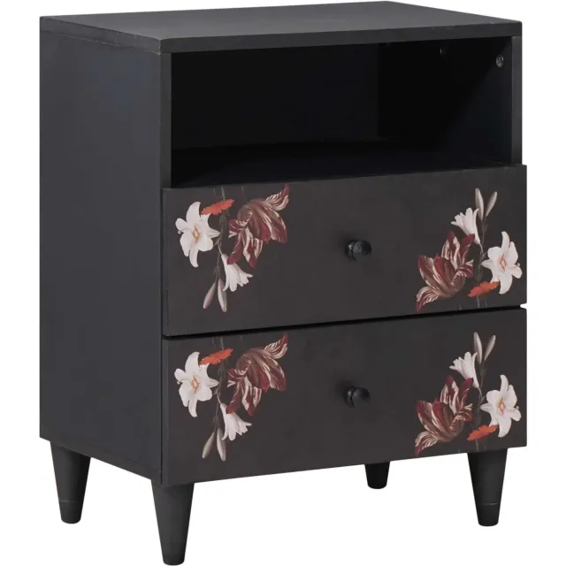 vidaXL Nachtkastje Multikleur 50 x 33 x 60 cm Massief Mango Hout Meerkleurig