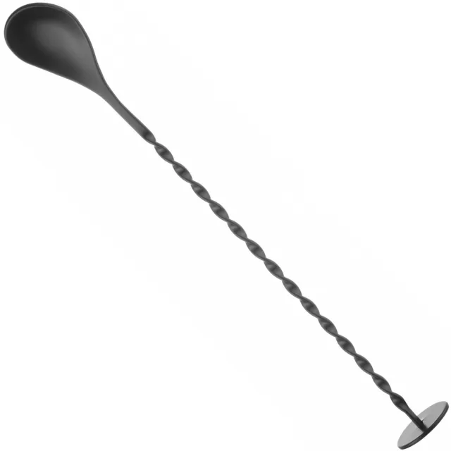 Bar up Serie - Cocktail Lepel - 280mm - Zwart - Muddler