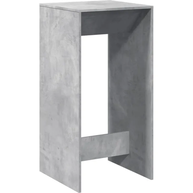 vidaXL Bartafel - 51x50x103,5 - cm - bewerkt - hout - betongrijs