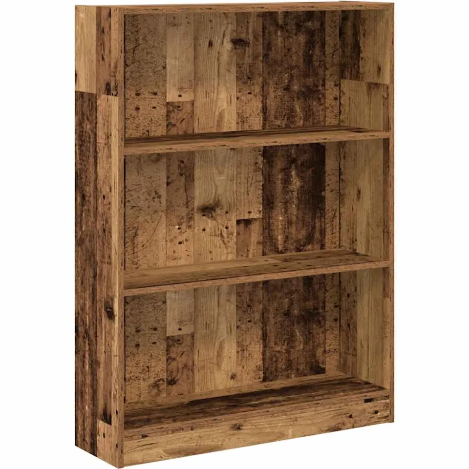 vidaXL Boekenkast 80x24x109 cm bewerkt hout oud houtkleurig Bruin