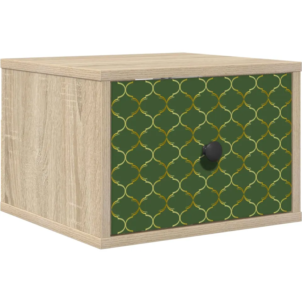 vidaXL Wandkastje GELEEN Sonoma Eiken 36 x 33 x 25 cm Bewerkt hout, foto 3