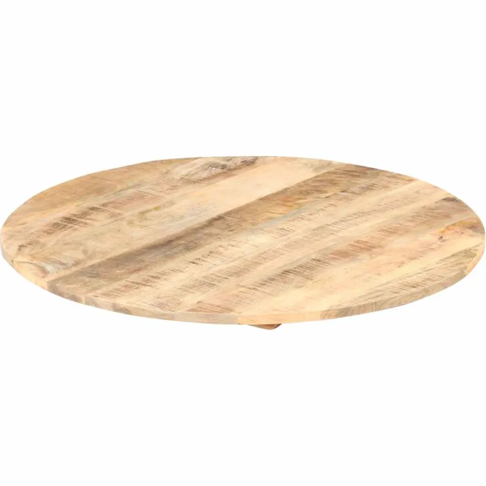 vidaXL Tafelblad rond 15-16 mm 80 cm massief mangohout bruin, foto 2