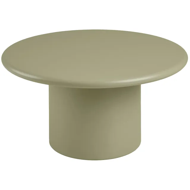 Artichok Nelson ronde houten salontafel groen - Ø 80 cm