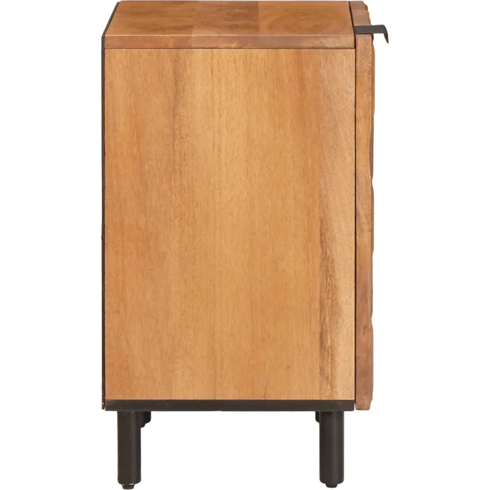 vidaXL Badkamerkast Bruin 38 x 33 x 58 cm Massief Mango Hout, foto 4