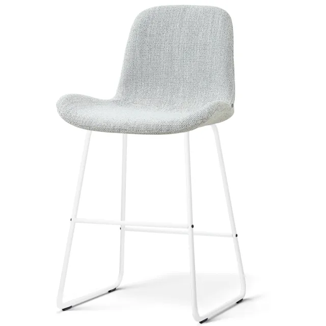 Nolon Nino-Fé barkruk grijs melange - wit onderstel - 65 cm