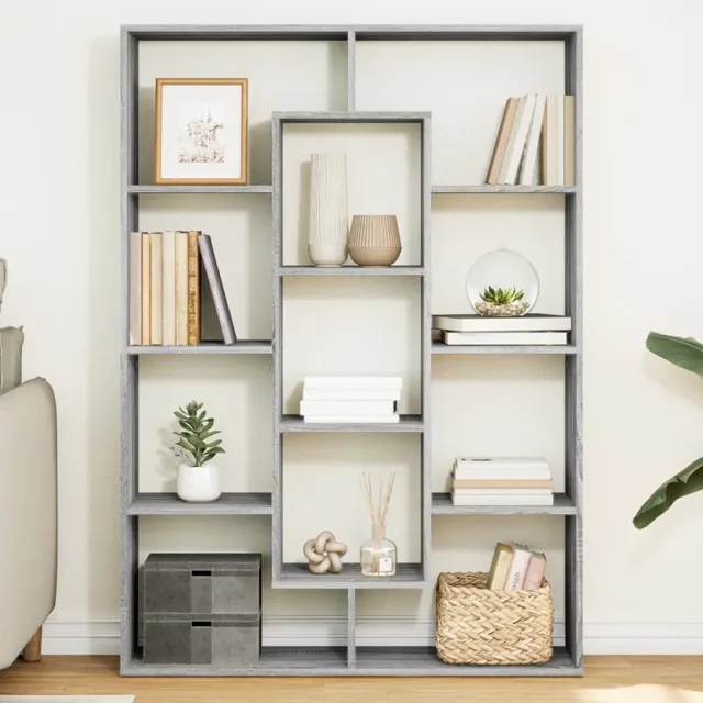 vidaXL Boekenkast 102x29x143 cm bewerkt hout grijs sonoma eikenkleurig