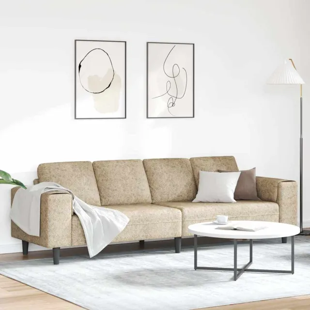 vidaXL Woonkamer Bank Lichtgrijs 250 x 77 x 76 cm