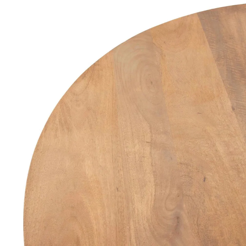 Giga Meubel Eettafel Salvador - Naturel Hout - 130x130x76cm, foto 4