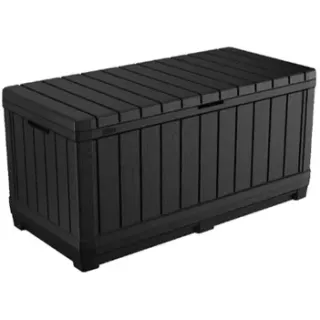 Keter Kentwood Opbergbox – Antraciet – 350l - 128x53,6x59cm Anthracite