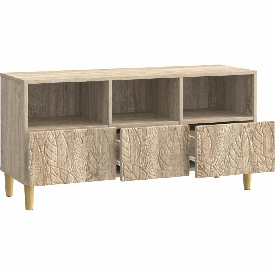 vidaXL TV-kast 102 x 34,5 x 50 cm Sonoma Eiken Bewerkt hout, foto 4