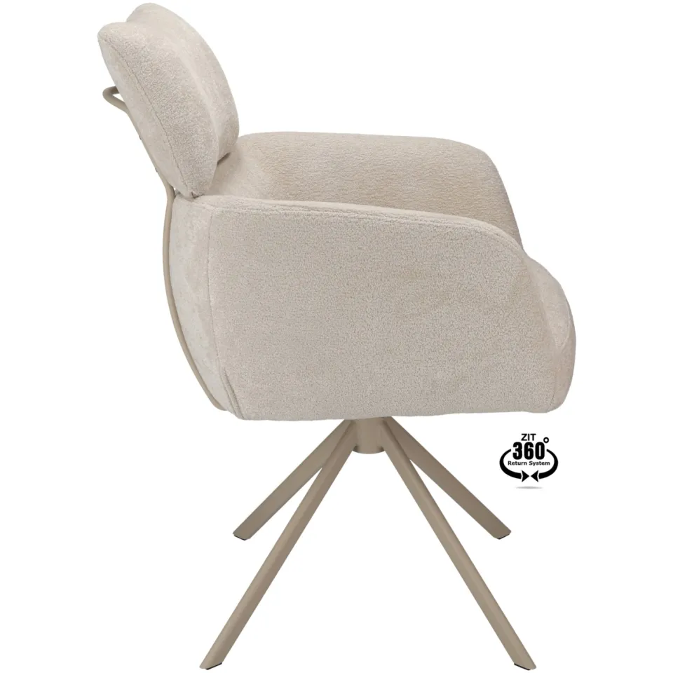 Wehkamp Home Isa armstoel linnen linen, foto 3