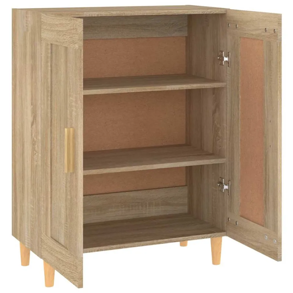 vidaXL Dressoir 69,5x34x90 cm bewerkt hout sonoma eikenkleurig, foto 4