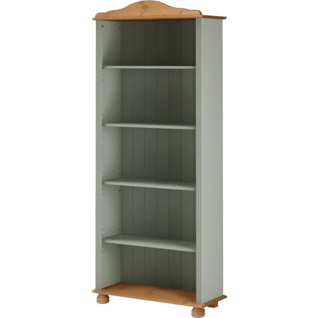 Notio Living Mette - Boekenkast - Saliegroen Massief Grenenhout - 181 cm