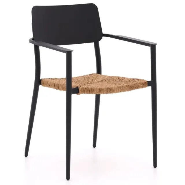 Bellagio tuinmeubelen Bellagio Cino/Menzano 160cm dining tuinset 5-delig stapelbaar grijs