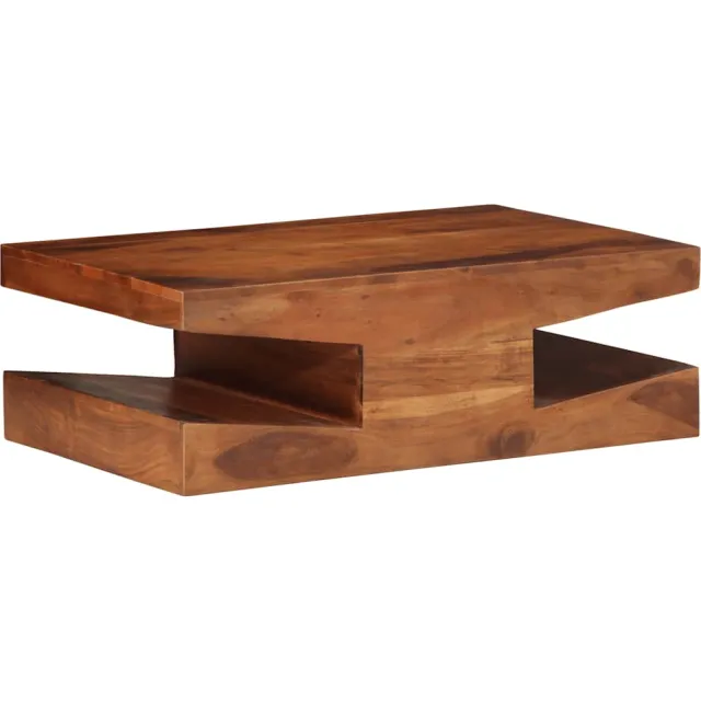 vidaXL Salontafel 90x60x30 cm massief acaciahout Bruin