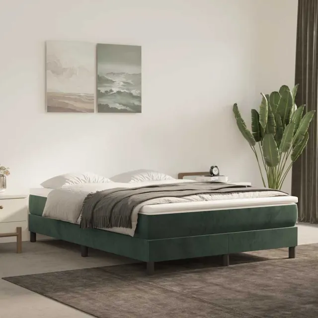 vidaXL Pocketveringmatras 120 x 210 x 20 cm Donkergroen