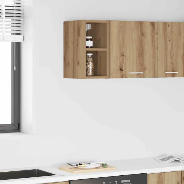 vidaXL Hangkast Artisanaal eiken 20 x 29,5 x 40 cm Bewerkt hout