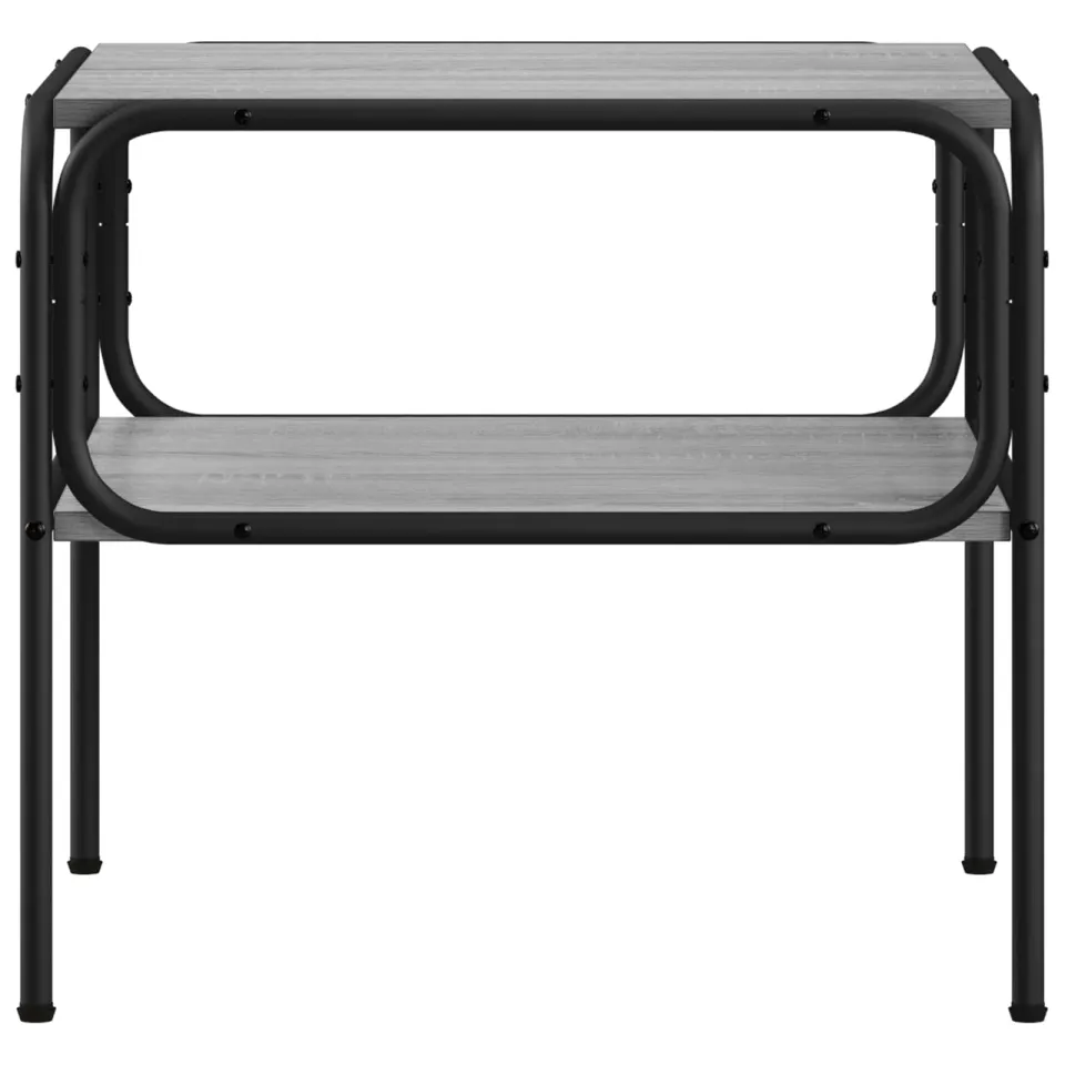 vidaXL Bijzettafel Grijs Sonoma 100 x 50 x 46 cm Bewerkt hout