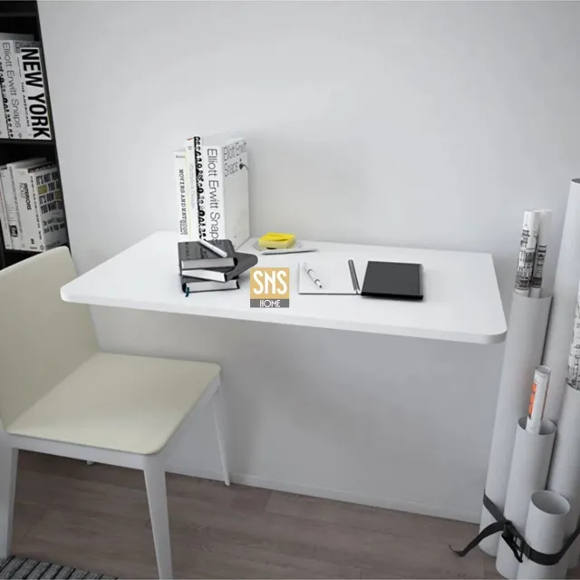 Bofigo Ovaal Geslepen - Ovale Hoektafel - Klaptafel - Wandtafel - Keukentafel - Balkontafel - Bureau - 72 x 45 Cm - MDF Wit