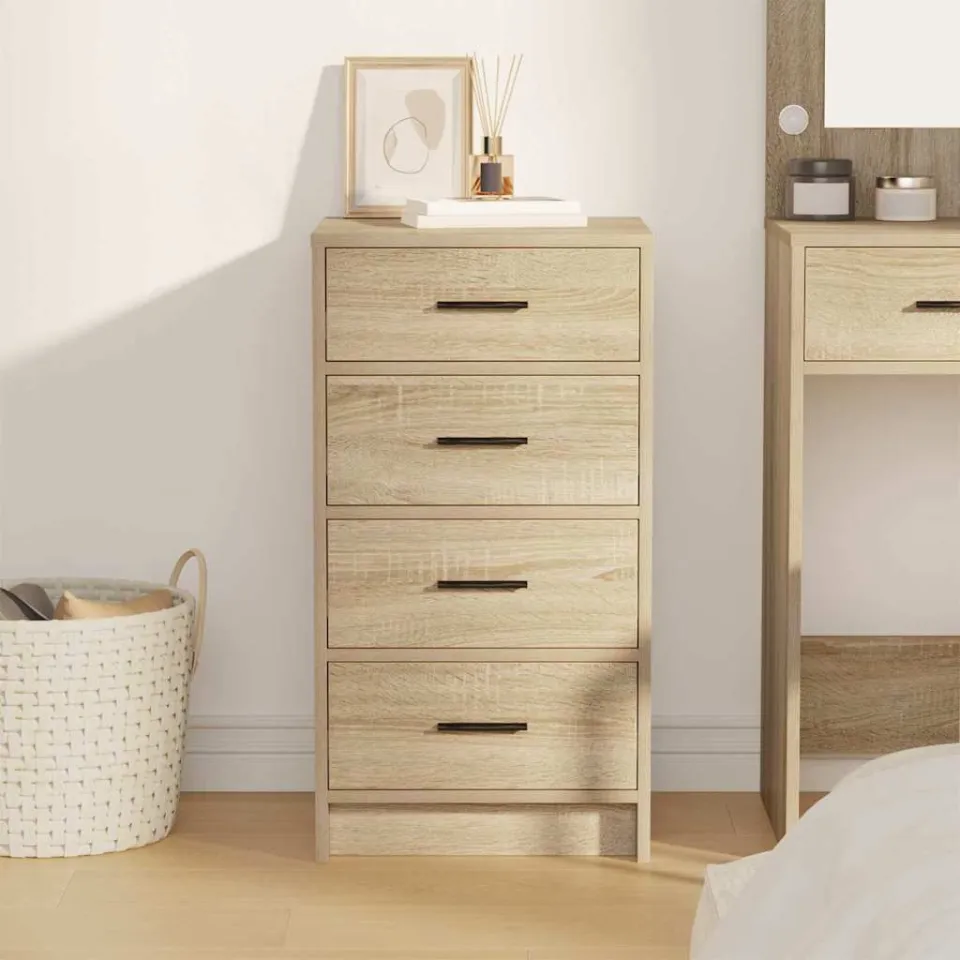 vidaXL Dressoir Sonoma eiken 40 x 41 x 75 cm Bewerkt hout, foto 3