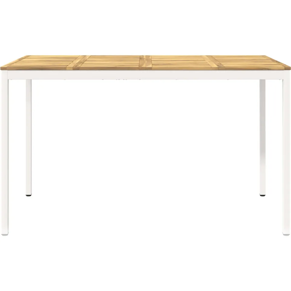 vidaXL Tuinbar Tafel NAARDEN Witgewassen 180 x 88,5 x 105 cm Bruin