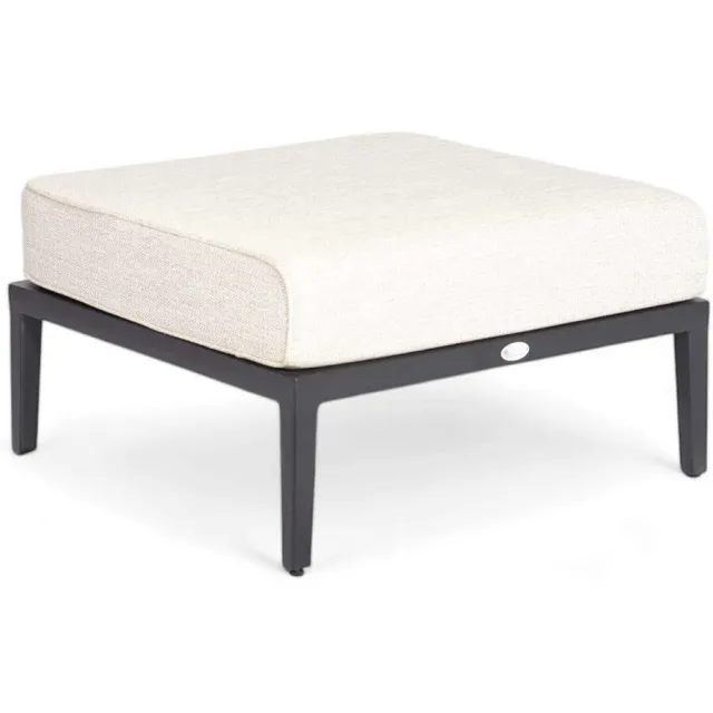 Belito Daan Ottoman - 73 x 73 cm| Aluminium | Carbon Black Grijs