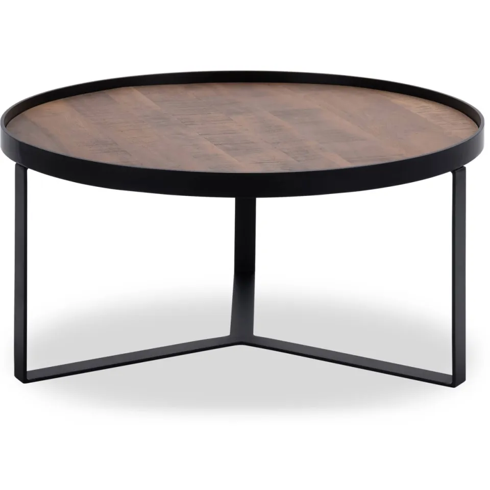 Wehkamp Home salontafel Hugo (diameter 80 cm) naturel, foto 2