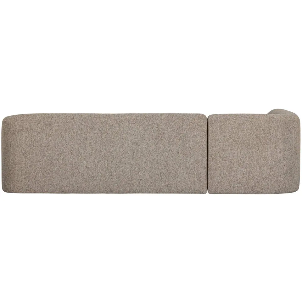 WOOOD Sloping Hoekbank Links - Chenille - Naturel - 77x274x225, foto 3