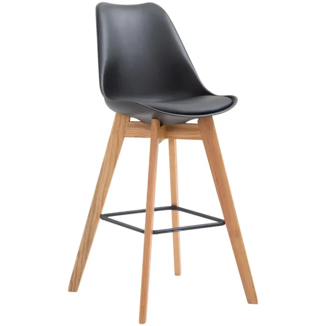 Luxe Comfort Barkruk - Zwart zwart natura