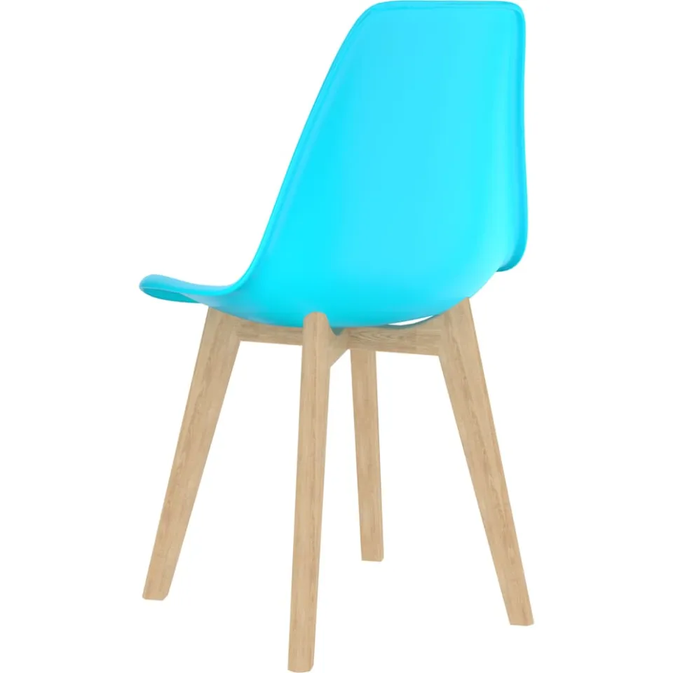 vidaXL Eetkamerstoelen 2 st kunststof blauw, foto 4