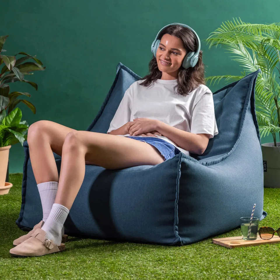 icon - Alto Zitzak Fauteuil - Olefin - Binnen - Buiten - Denimblauw, foto 6