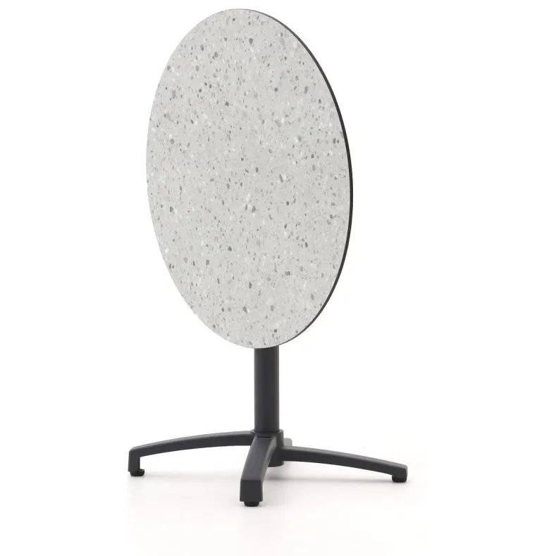 Bellagio tuinmeubelen Bellagio Canzo klaptafel ø80cm (h:73cm) grijs, foto 3