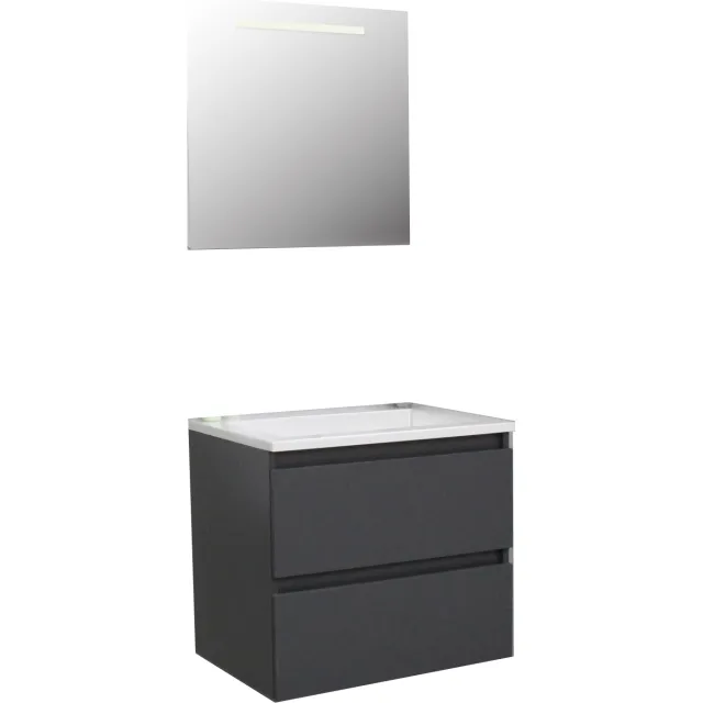 Boss & Wessing Pepper badmeubelset antraciet 60 cm