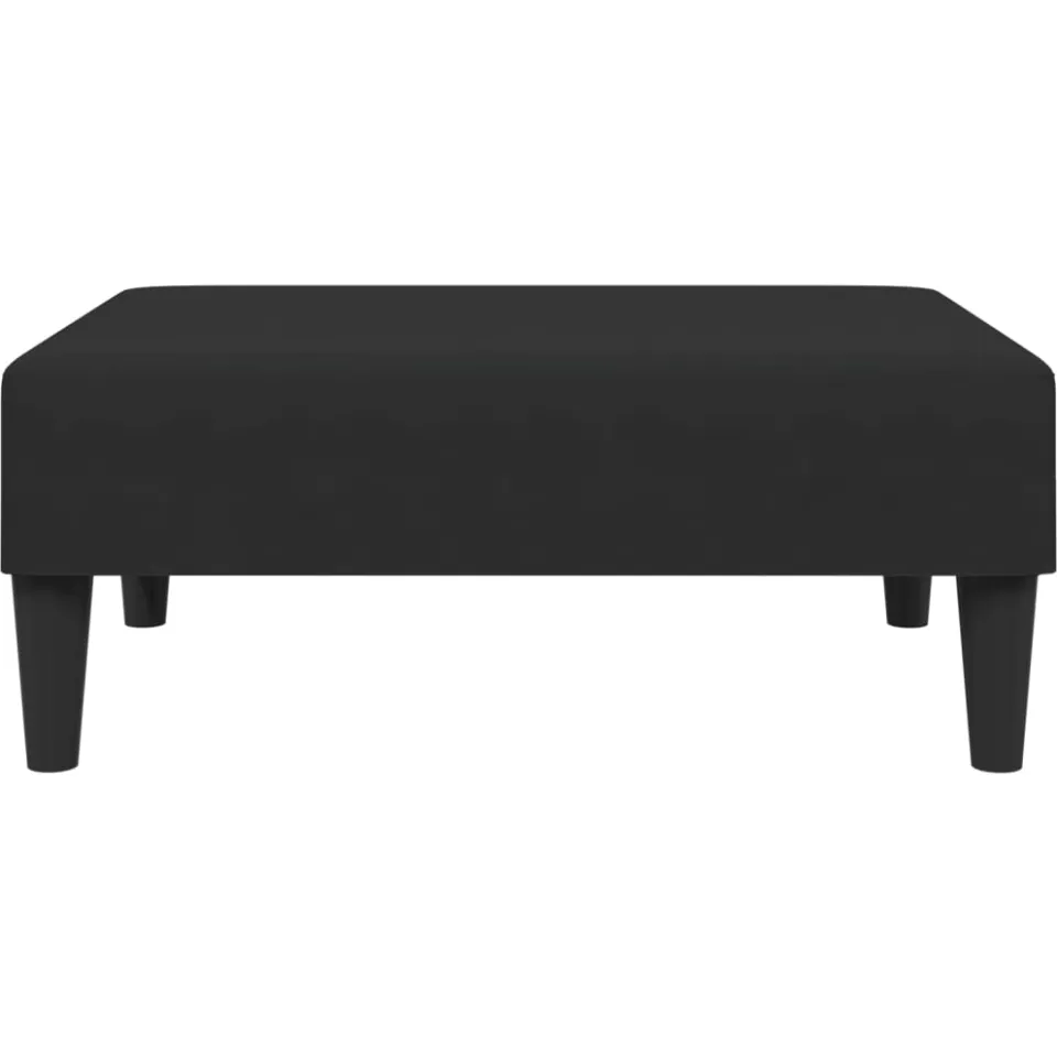 vidaXL Voetenbank 77x55x31 cm fluweel zwart, foto 4