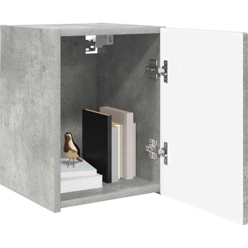 vidaXL TV Wandkast 30 x 31 x 40 cm Betongrijs Bewerkt hout