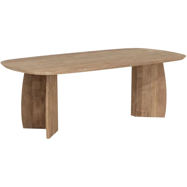 DTP Home Dining table Nova rectangular,76x220x110 cm | TEAKWOOD top Naturel