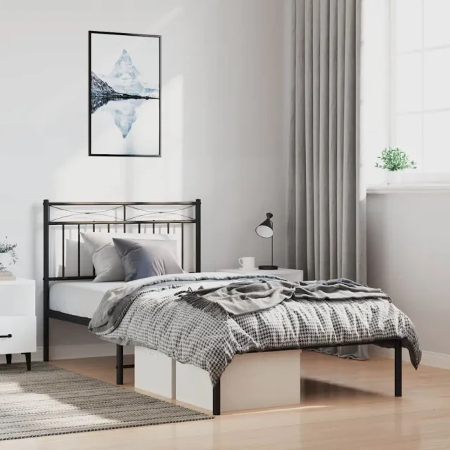 vidaXL Vervangend hoofdbord 193 cm metaal wit