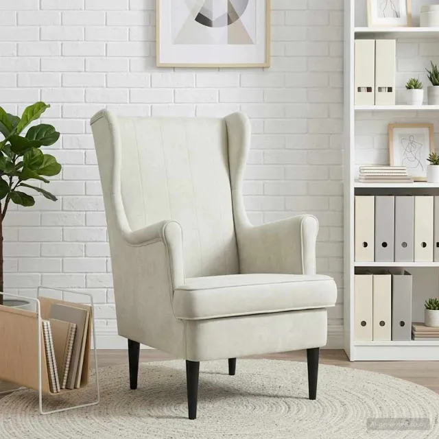 vidaXL Fauteuil Crèmekleurig Fluweel