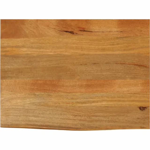 vidaXL Tafelblad met natuurlijke rand 80x60x2,5 cm massief mangohout Bruin