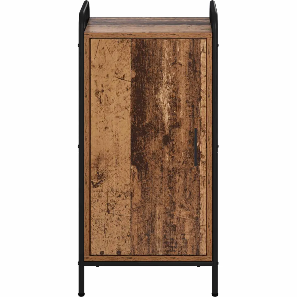 vidaXL Dressoir Oud hout 97 x 33 x 81 cm Bewerkt hout bruin, foto 4