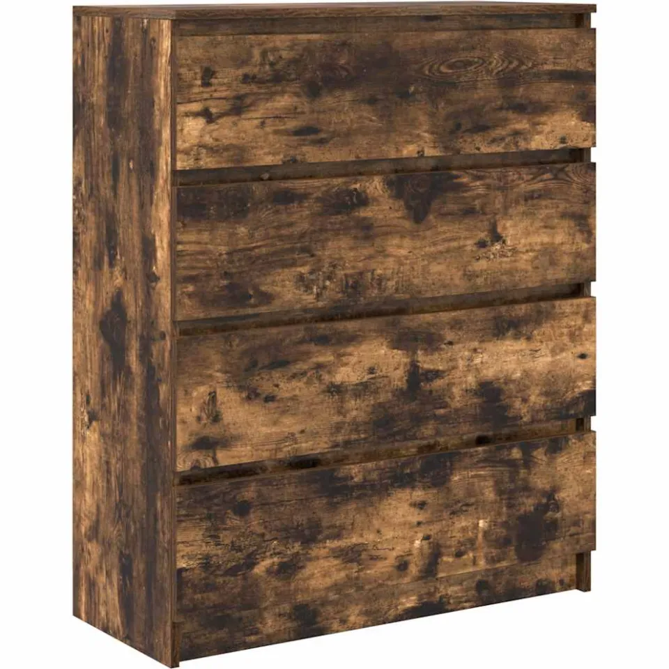 vidaXL Dressoir 80x35x99 cm spaanplaat gerookt eikenkleurig Bruin