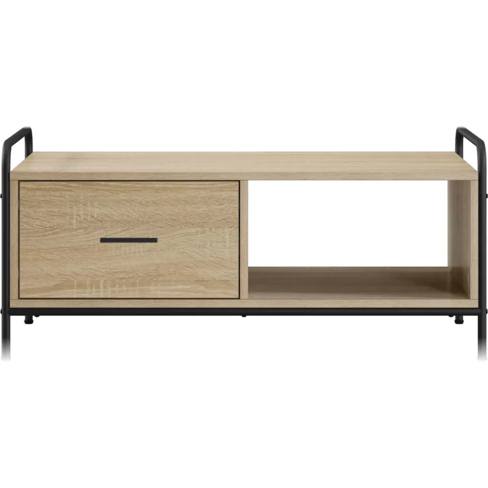 vidaXL Salontafel Sonoma Eiken 90 x 49 x 41 cm Bewerkt hout, foto 3