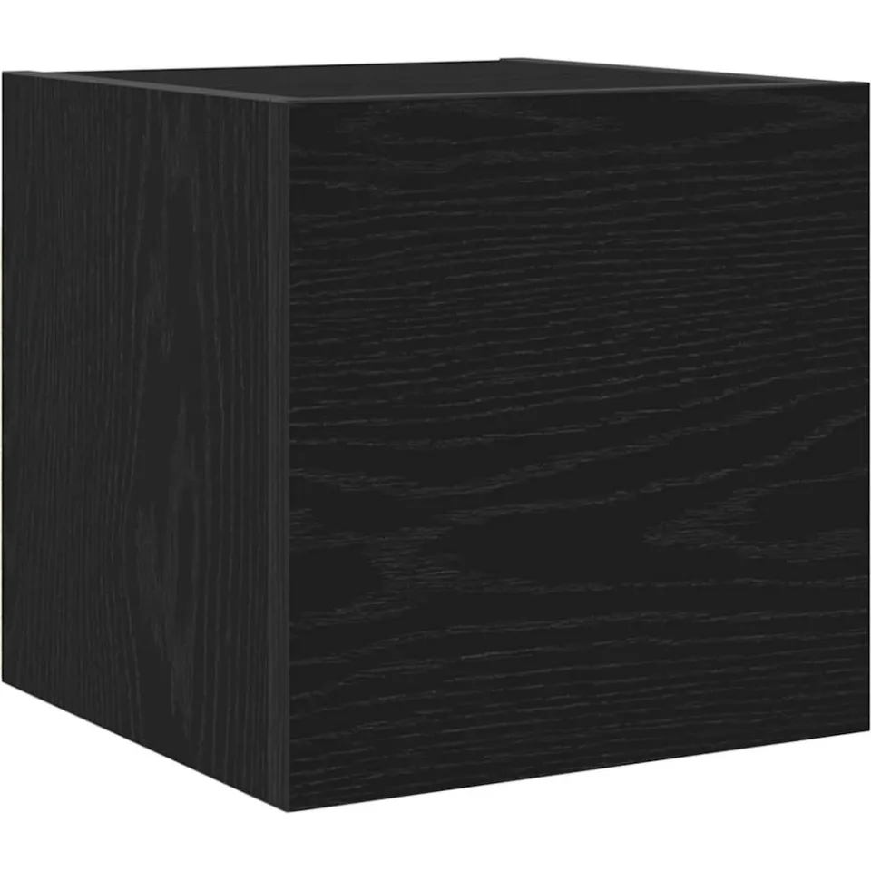 vidaXL Wandgemonteerde TV-kast 30,5 x 30 x 30 cm Zwart eiken, foto 3