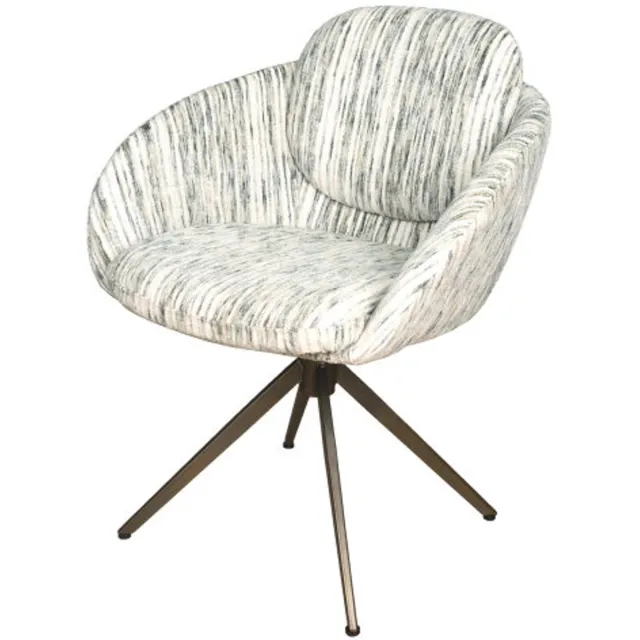 Moods Collection Eetkamerstoel Nice poot Moon 360 anodic brown - be stylish light green 26 lichtgroen