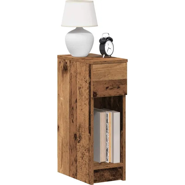 vidaXL Nachtkastje met lade 20x36x60 cm oud houtkleurig Bruin