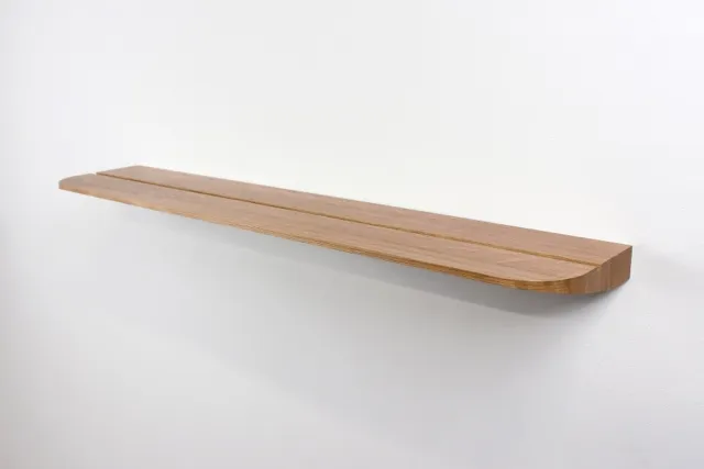RM Design Wandplank - Massief Eiken - Large - 70 x 15 x 3 cm bruin