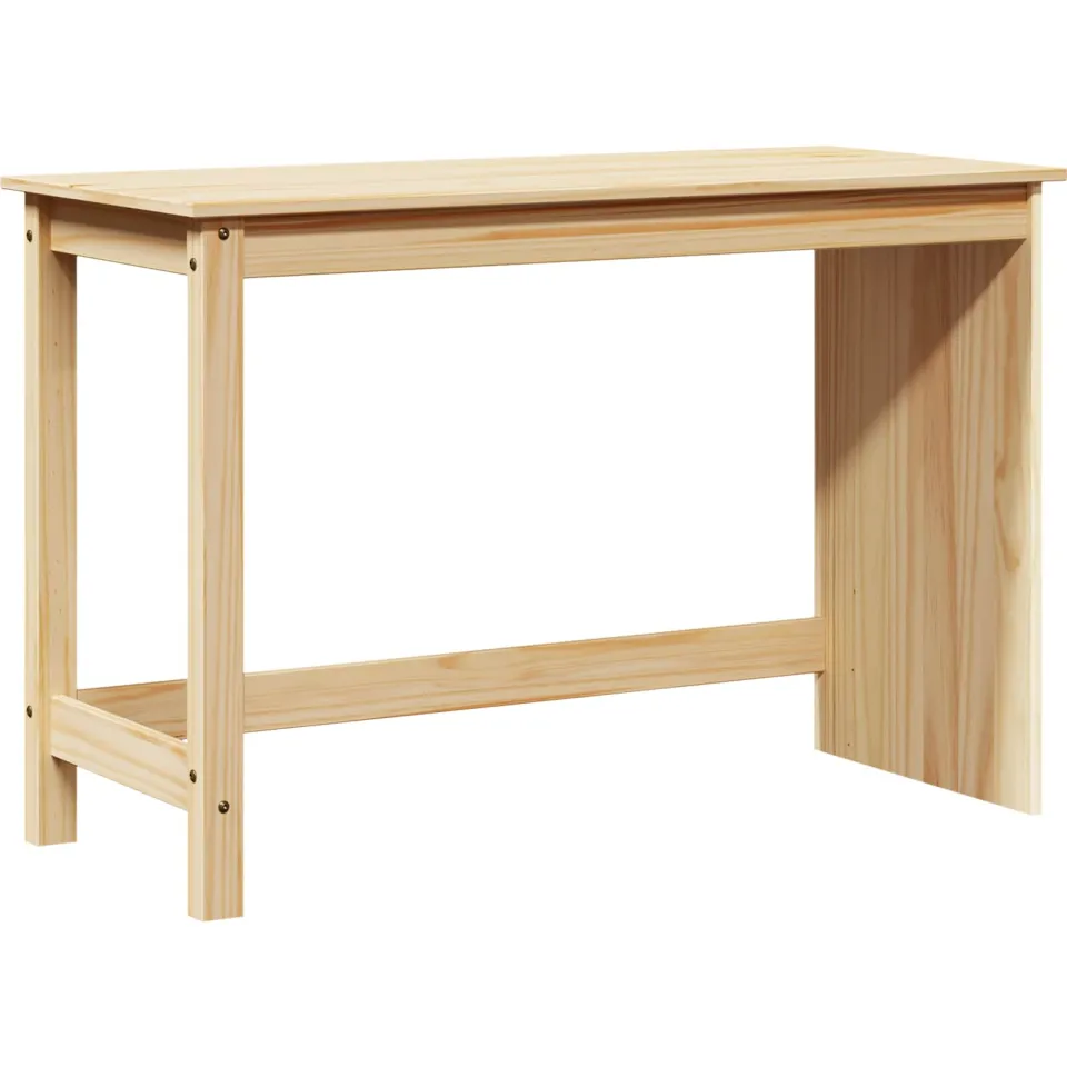 vidaXL Bureau MOSS Bruin 112 x 50 x 75 cm Massief Vurenhout